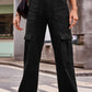 FIT RAGGED DENIM Buttoned High Waist Loose Fit Jeans