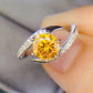 Women's 1 Carat Moissanite 925 Sterling Silver Ring
