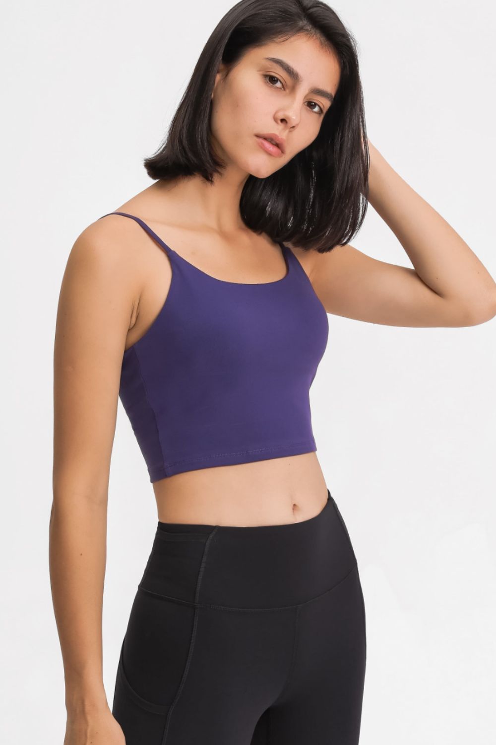 SUNSETNIGHTS Feel Like Skin Scoop Neck Sports Cami