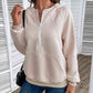Half Zip Hoodie with Pocket