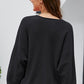 M&Matilda V-Neck Center Seam Sweater