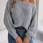 NotSoBasic Openwork Long Sleeve Sweater