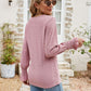 Pretty Purples Eyelet V-Neck Smocked Flounce Sleeve Blouse