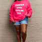 Simply Love SEASONAL Full Size Pumpkin Spice Letter Graphic Sweatshirt