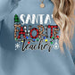 Christmas Themed Letter Graphic Sweatshirt