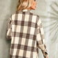 Plaid Button Down Collared Jacket