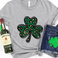 Lucky Clover Round Neck Short Sleeve T-Shirt