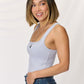 Zenana Square Neck Wide Strap Cropped Cami - Brand Zenana