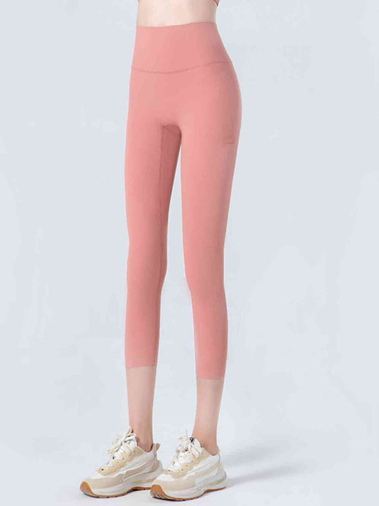 Full Size Wide Waistband Cropped Sports Leggings