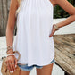 Ruched Grecian Neck Tank