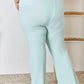 RISEN Full Size High Waist Ultra Soft Knit Flare Pants
