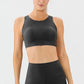 Round Neck Wide Strap Active Bra