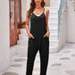 Spaghetti Strap Jumpsuit with Pockets