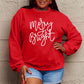 Simply Love Full Size Christmas MERRY AND BRIGHT Graphic Sweatshirt