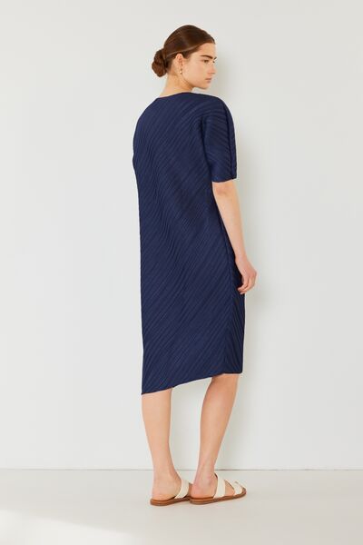 Marina West Swim Pleated Dolman Sleeve Dress *