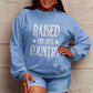 Simply Love Full Size RAISED ON 90'S COUNTRY Graphic Sweatshirt