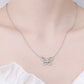 Women's Moissanite Butterfly Pendant Necklace