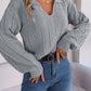 TrendiStyles Johnny Collar Drop Shoulder Sweater 🦋