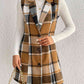 Savannah Mea Plaid Lapel Collar Vest