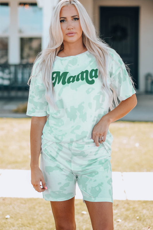 Women's Full Size MOMMY&ME Printed Letter Graphic MOMMA Lounge Set