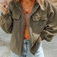 Hannah Full Size Zip-Up Drawstring Hooded Jacket