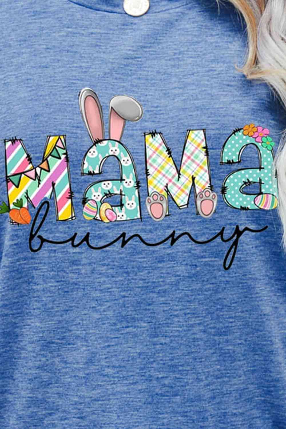 Seasonal MAMA BUNNY Easter Graphic Tee