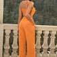 Cami and Tied Straight Leg Pants Set