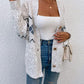 Charming Trends Heathered Pocketed Button Up Cardigan