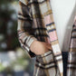 Hannah Plaid Longline Jacket with Pockets