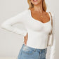 Ruched Long Sleeve T-Shirt