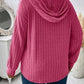 Women's BeautyEve Plus Size Drawstring Dropped Shoulder Hooded T-Shirt