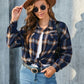 Plaid Button Up Pocketed Shirt