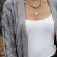 Cable-Knit Button Down Cardigan
