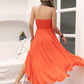 High-Low Ruched Tube Dress