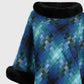 Kenya One Size Faux Fur Trim Poncho