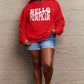 Simply Love SEASONAL Full Size HELLO PUMPKIN Graphic Sweatshirt