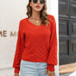 V-Neck Long Sleeve Sweater