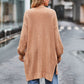 Long Sleeve Waffle-Knit Cardigan
