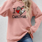 CHRISTMAS Graphic Round Neck Sweatshirt