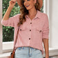 S&T Full Size Plush Button Down Collared Jacket