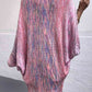 Open Front Fringe Hem Poncho