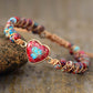 Handmade Heart Shape Natural Stone Bracelet