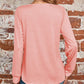 Ruched Square Neck Long Sleeve T-Shirt