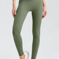 Basic Style High-Stretch Wide Waistband Sport Leggings