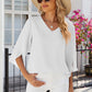 V-Neck Three-Quarter Sleeve Top