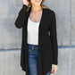 Basic Bae Full Size Open Front Long Sleeve Cover Up Cardigan