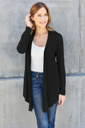 Basic Bae Full Size Open Front Long Sleeve Cover Up Cardigan *