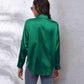 Collared Neck Buttoned Long Sleeve Shirt