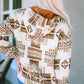 Geometric Quarter-Zip Hoodie