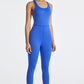 Crisscross Back Wide Strap Active Jumpsuit